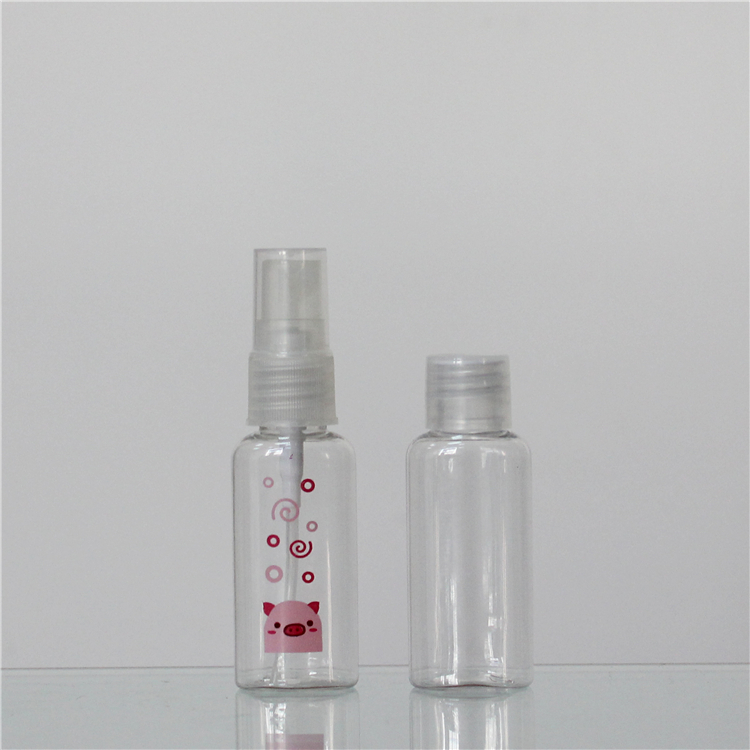 25ml PET plastic spray bottle for cosmetic packaging