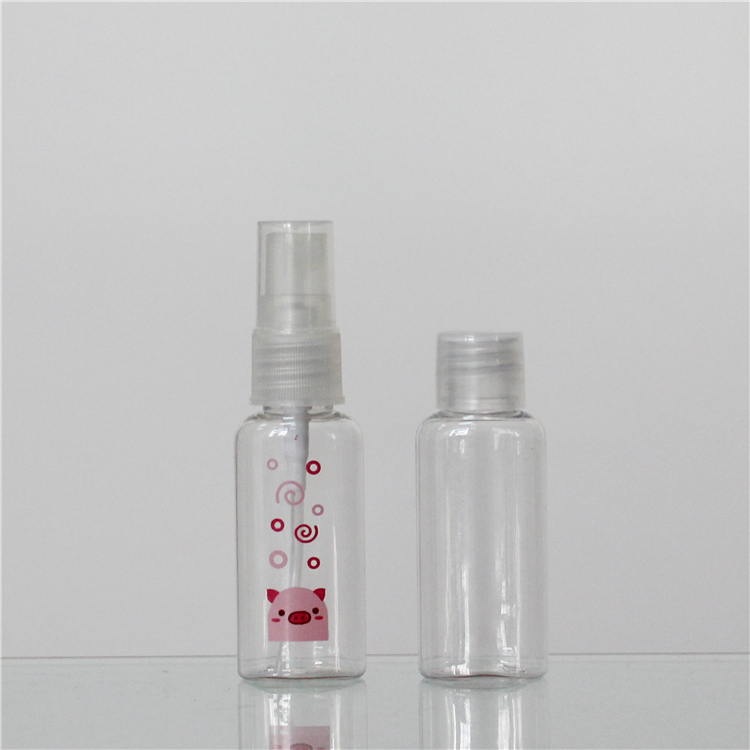 25ml PET plastic spray bottle for cosmetic packaging