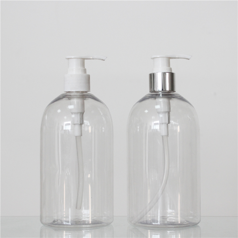  500ml clear plastic hand washing liquid bottle