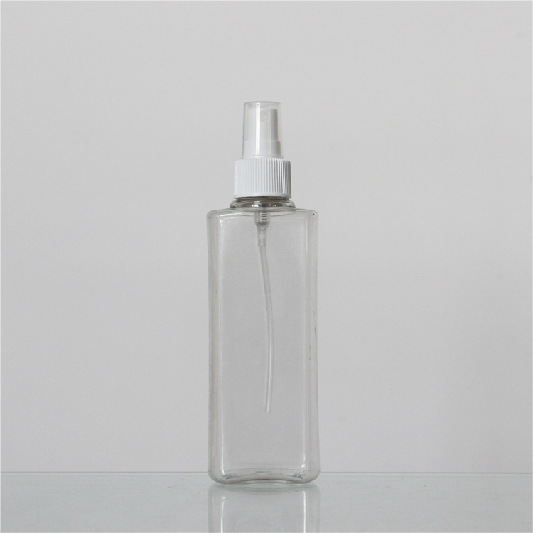 Clear 200ml spray bottle for shampoo with bright sprayer