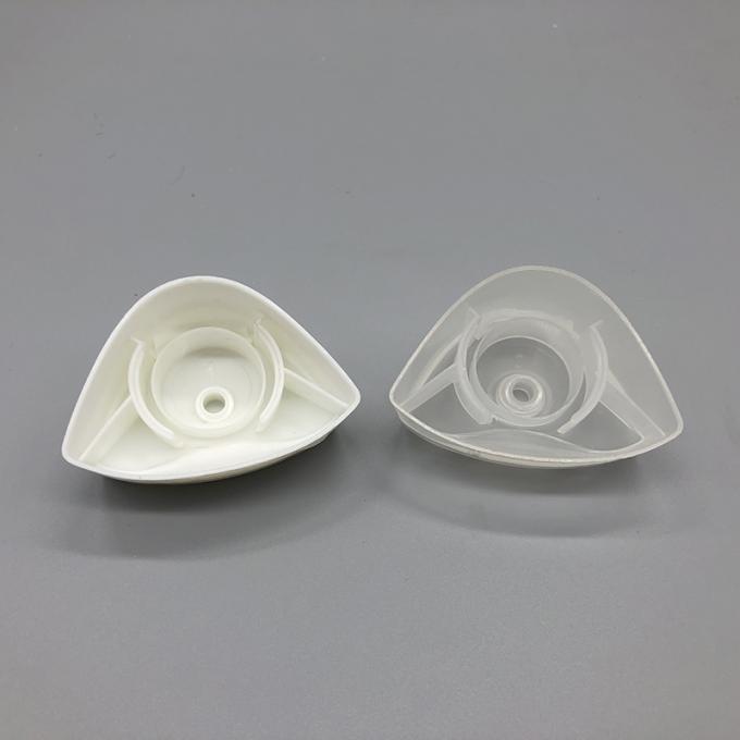 Triangular Utility Lids Triangle Shape Flip Top Bottle Lids , PP Flip Top Caps For Bottles