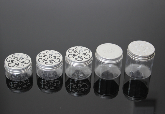 50ml Empty PET Plastic Jars , Air Freshener Small Clear Plastic Jars