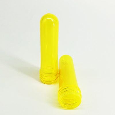 24mm Neck 25g Transparen Yellow PET Plastic Cosmetic Bottle Preform