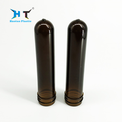 45g Perfume Plastic PET Preform , 28mm Pet Preform Transparent Amber Color