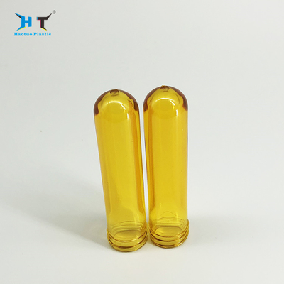 100 Ml Blowing Pet Plastic Preforms 18 G 24 / 410 Neck Size Yellow Color