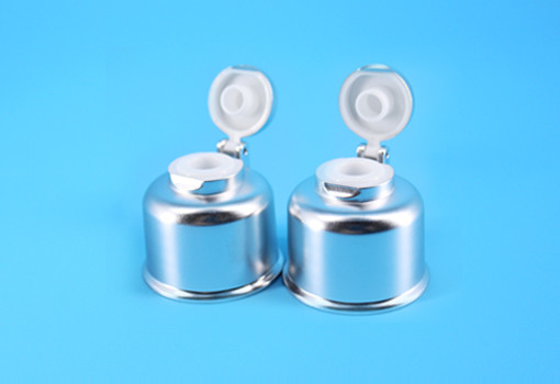 Cosmetic Luxury UV Coat 24 410 Flip Top Cap Sliver Color OEM Service