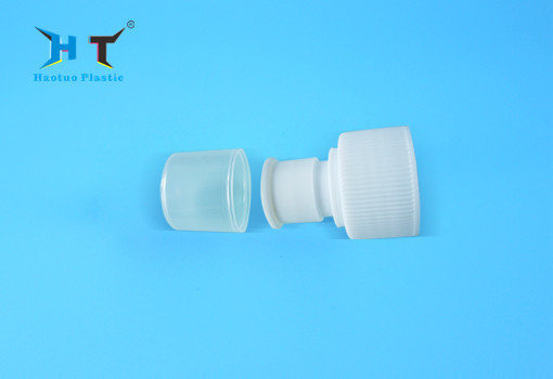 28 / 410 Push Pull Plastic Water Bottle Caps OEM / ODM With Dust Cover