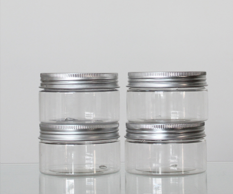 68mm Wide Mouth Cosmetic Jars , Cosmetic Cream Pet Plastic Container