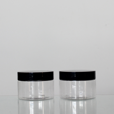 Hair Gel Sealable PET Plastic Jars Good Sealing Amber Color Easy Storage