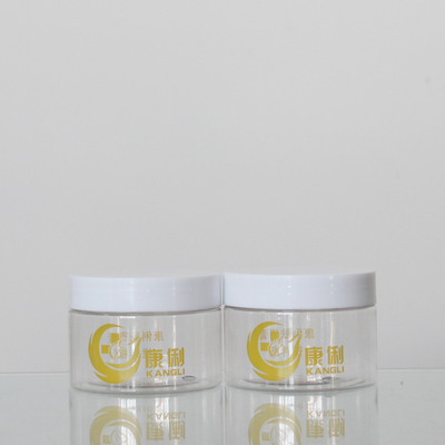 Hair Gel Sealable PET Plastic Jars Good Sealing Amber Color Easy Storage