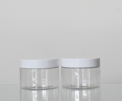 Hair Gel Sealable PET Plastic Jars Good Sealing Amber Color Easy Storage