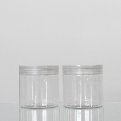 Empty Makeup Loose Powder Pet Cosmetic Jars 200ml Capacity With Cap
