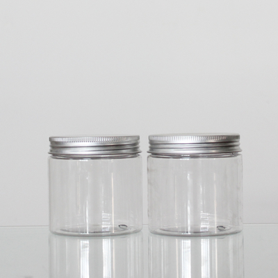 Empty Makeup Loose Powder Pet Cosmetic Jars 200ml Capacity With Cap