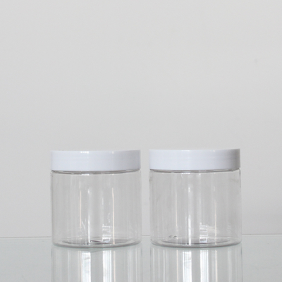 Empty Makeup Loose Powder Pet Cosmetic Jars 200ml Capacity With Cap