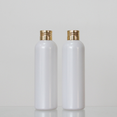 180ml Cosmetic Plastic Round Bottles Transparent Color With Cap