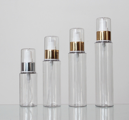 24mm Neck Size Round 60/80/100/120ml Plastic Lotion Cosmetic Bottle With Spray Lid