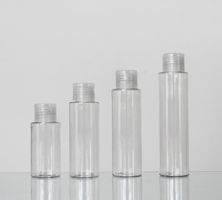 24mm Neck Size Round 60/80/100/120ml Plastic Lotion Cosmetic Bottle With Spray Lid