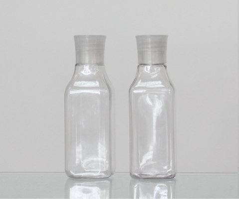 Any Color Square 80ml Olive Oil Plastic Cosmetic Bottle For Lotion