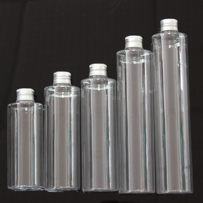 Plastic PET 200/250/280/350/400ml Round Shape Transparent Color Bottle For Cosmetic