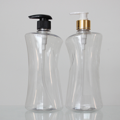 Plastic Cosmetic Use Special Shaped 500ml PET Any Color Bottle With Pump