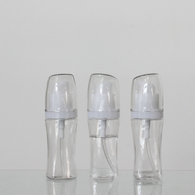 PET 30ml Square Shape Empty Plastic Lotion Cosmetic Custom Color Bottle