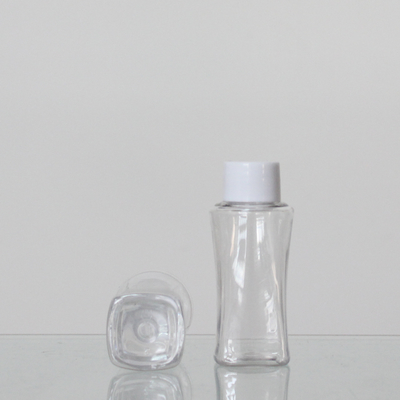 PET 30ml Square Shape Empty Plastic Lotion Cosmetic Custom Color Bottle