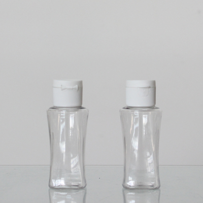 PET 30ml Square Shape Empty Plastic Lotion Cosmetic Custom Color Bottle