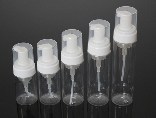 Round Custom Color 100/120/150/180/200/250ml Plastic Lotion Foam Pump Cosmetic Bottle