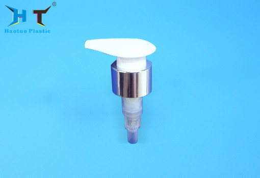 28 / 410 Plastic Silver And Gold Press Pump Dispenser Aluminum Closure