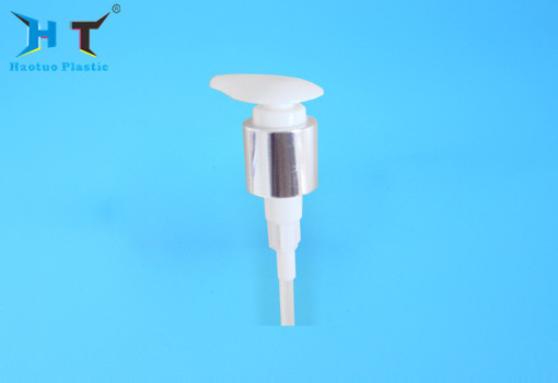 28 / 410 Plastic Silver And Gold Press Pump Dispenser Aluminum Closure