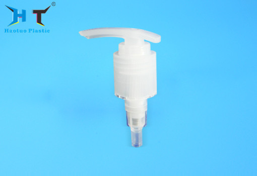 Ribbed Shampoo Soap Dispenser , Economic Press Pump Dispenser White Color