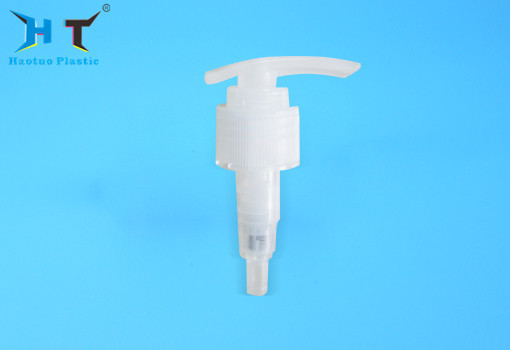 Ribbed Shampoo Soap Dispenser , Economic Press Pump Dispenser White Color