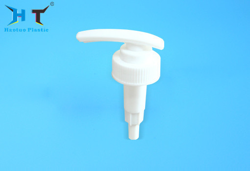 Ribbed Shampoo Soap Dispenser , Economic Press Pump Dispenser White Color