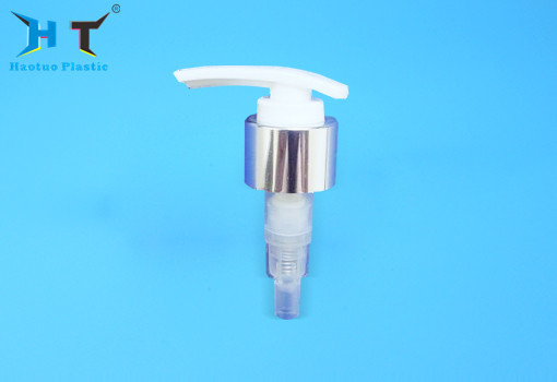 Ribbed Shampoo Soap Dispenser , Economic Press Pump Dispenser White Color