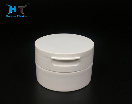 Small PP Plastic Jars , Portable Mirror Cosmetic Loose Powder Jar