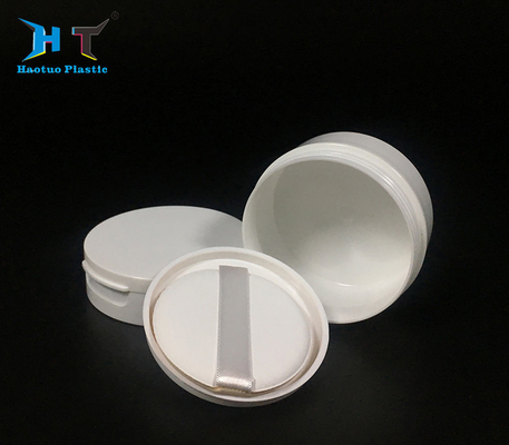 Small PP Plastic Jars , Portable Mirror Cosmetic Loose Powder Jar