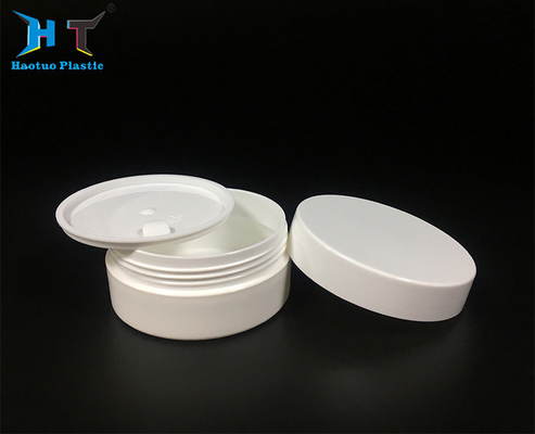 Empty PP Plastic Jars 80ml , Waterproof Round Matte Single Wall Jars