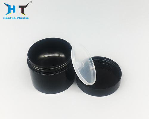 50 G 50 Ml Black PP Plastic Jars Makeup Containers Corrosion Resistance