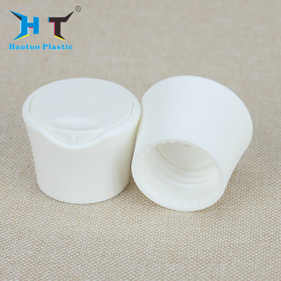 White Plastic Press Disc Top Cap , 28 410 Cap Polish Surfacee SGS Approved