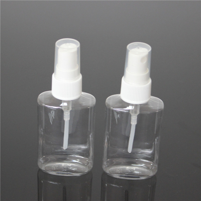 Oval Shape 50ml Clear PET Bottle Personal Skin Care Plastic Lotion Bottle