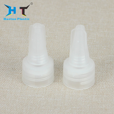 White Color Twist Off Plastic Push Pull Caps 20 / 410 24 / 410 Neck Size