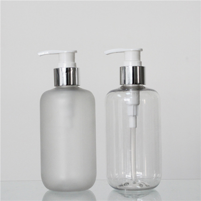Custom Color Polish Or Frosted PET 250ml Plastic Pump Bottles For Shampoo