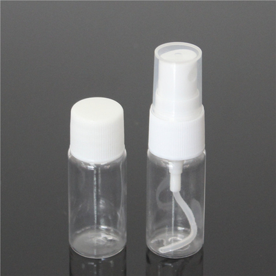 Mini small 15ml clear PET bottle with lids for cosmetic packaging