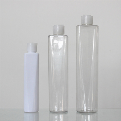 Luxury White PET Cosmetic Bottle , Cosmetic Pump Bottles 120ml 300ml 400ml