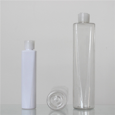Luxury White PET Cosmetic Bottle , Cosmetic Pump Bottles 120ml 300ml 400ml