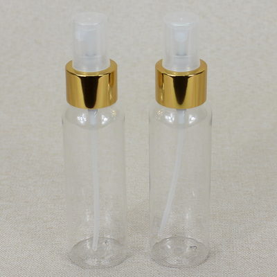 100ml PET Clear Cosmetic Serum Bottles 24 / 410 With Spray Dispenser