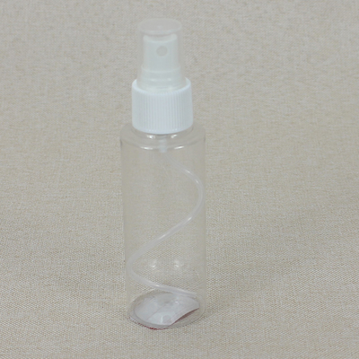 100ml PET Clear Cosmetic Serum Bottles 24 / 410 With Spray Dispenser