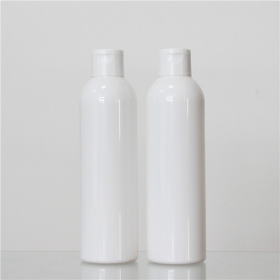 Round Shape Plastic Cosmetic Bottles , 250ml Plastic Bottle 28mm Neck Size