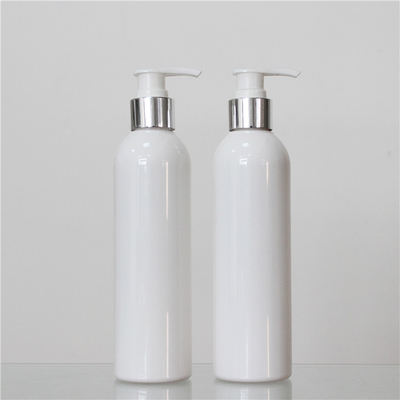 Round Shape Plastic Cosmetic Bottles , 250ml Plastic Bottle 28mm Neck Size