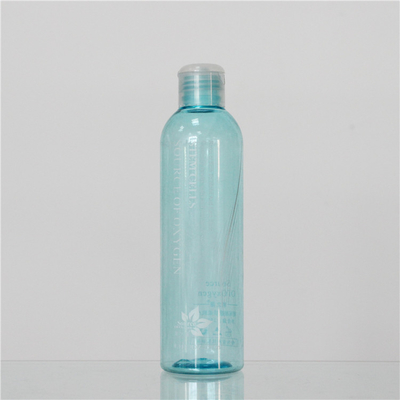 Round Shape Plastic Cosmetic Bottles , 250ml Plastic Bottle 28mm Neck Size